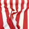 1 Yard Cabana Crimson Red White Stripe Outdoor Performance Upholstery Fabric 54 Inch Width
